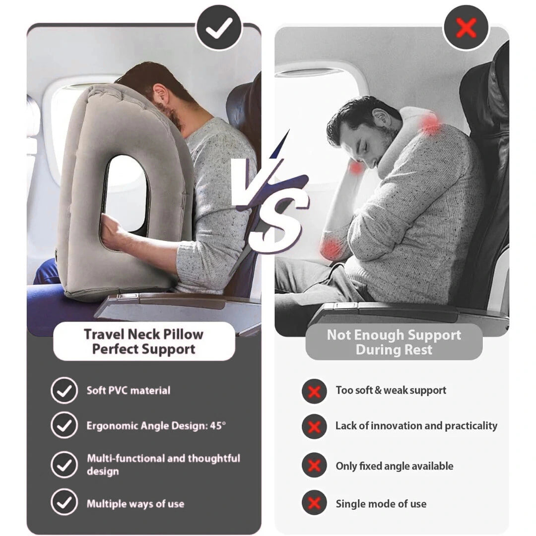 Tazzi™ Pod - The Ergonomic Inflatable Travel Pillow | Izzat Travel
