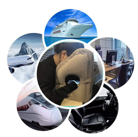 Tazzi™ Pod - The Ergonomic Inflatable Travel Pillow | Izzat Travel