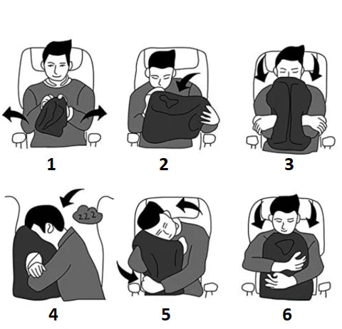 Tazzi™ Pod - The Ergonomic Inflatable Travel Pillow | Izzat Travel