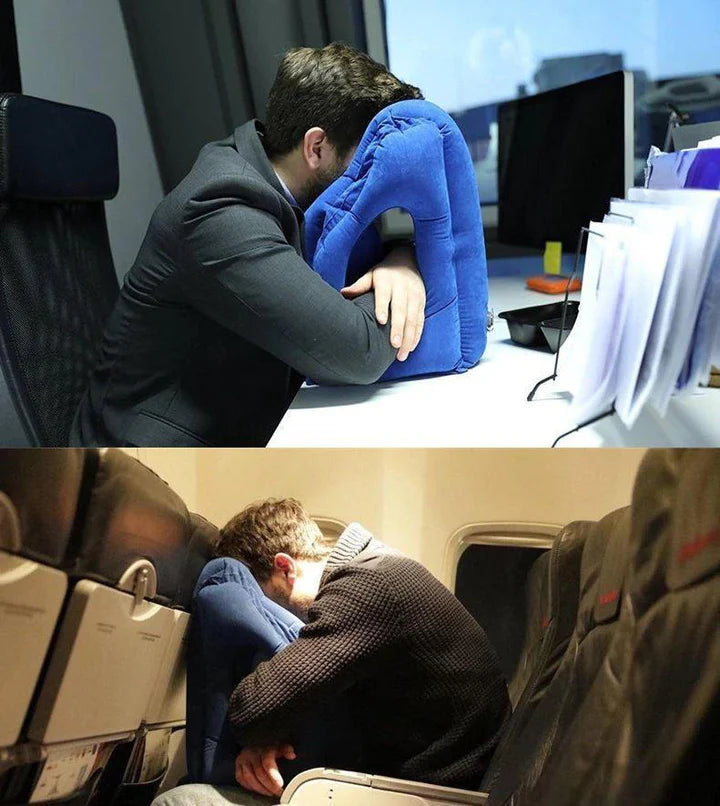 Tazzi™ Pod - The Ergonomic Inflatable Travel Pillow | Izzat Travel