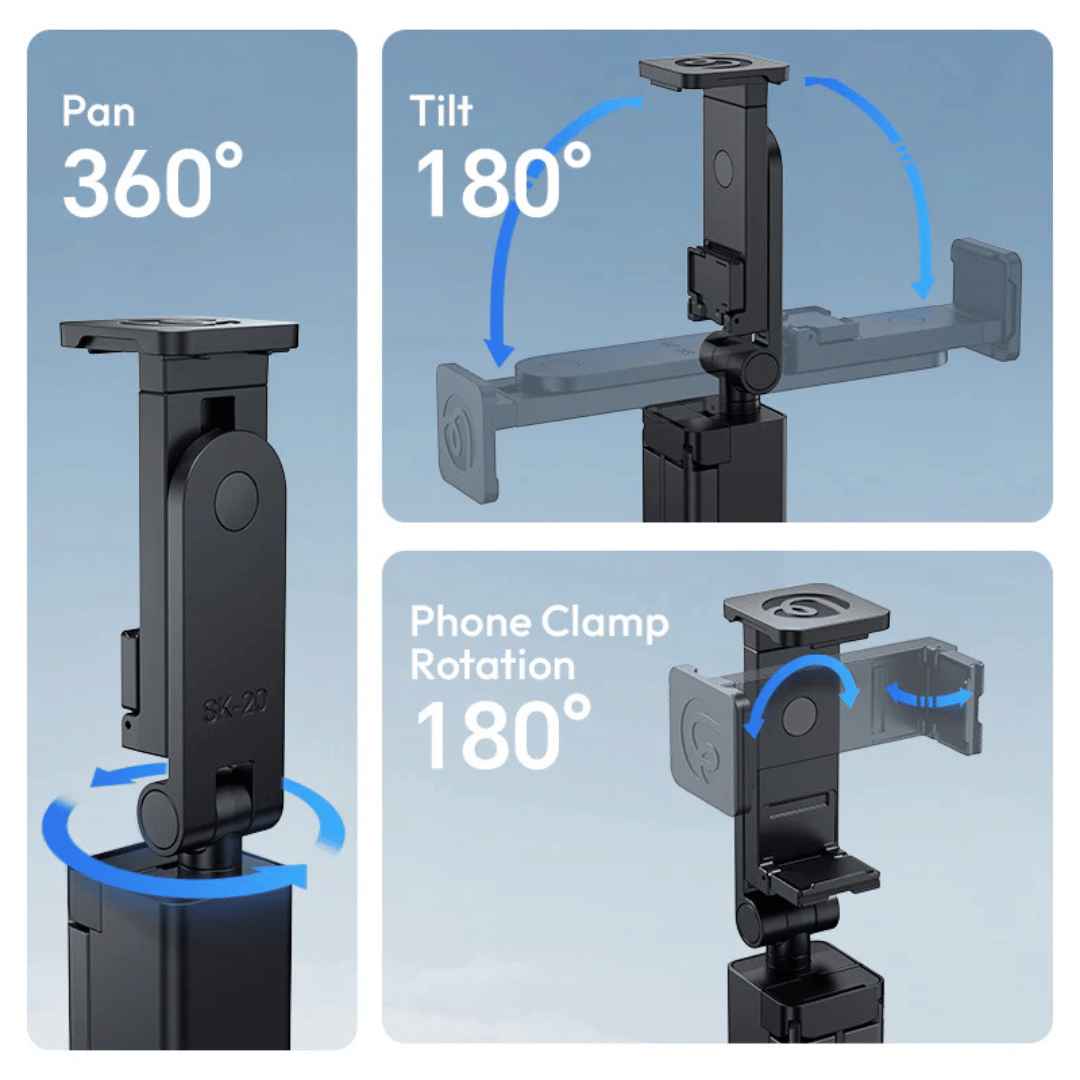 Tazzi™ WingClip 360° Hands-Free Travel Mount