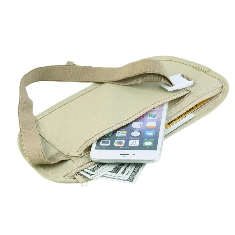 Tazzi Invisible Travel Waist Packs Pouch | Anti-Pickpocket Security Wallet for Europe